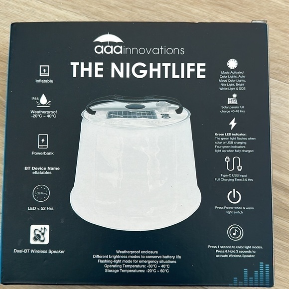 The Nightlife Bluetooth Speaker with LED Lights - Picture 6 of 6